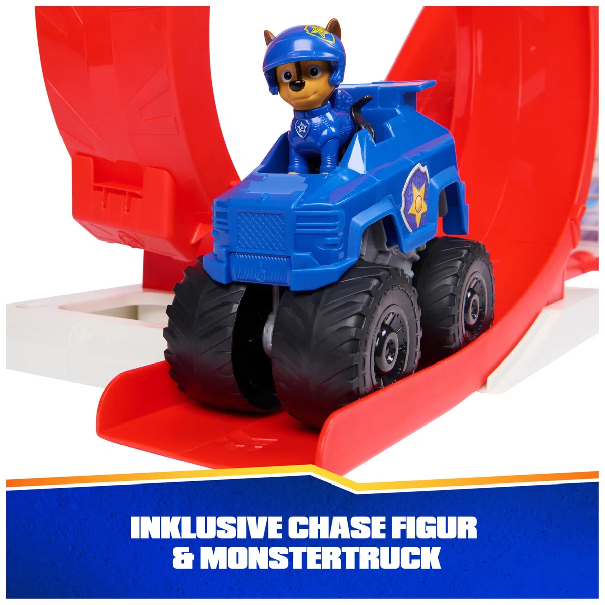 PAW Patrol Rescue Wheels - Superloop Tower, extragroßer Tower mit Startrampe und Looping, Licht- & Geräuscheffekten, inkl. Chase Monstertruck und Figur, Spielzeug für Kinder ab 3 Jahren