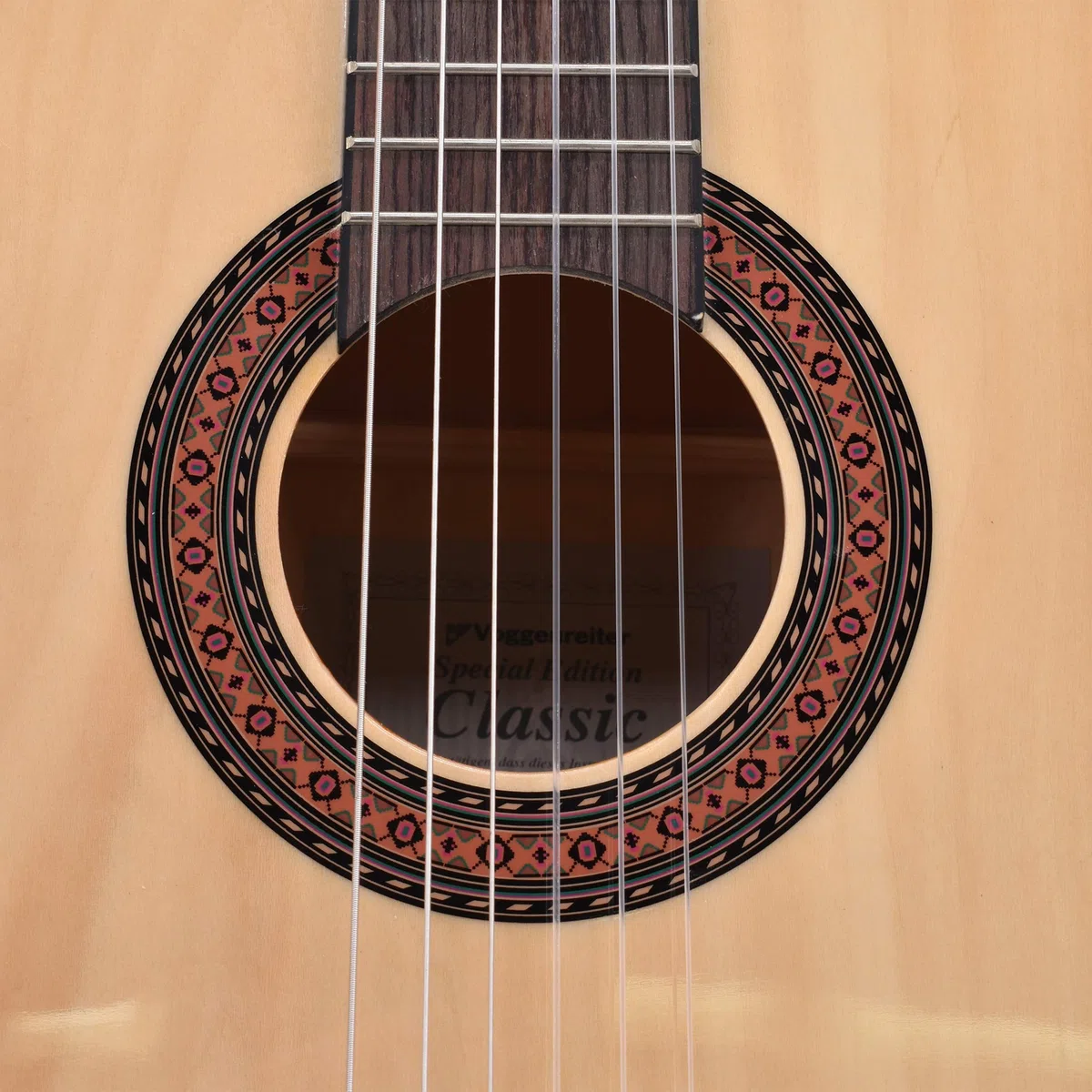 Voggenreiter Kindergitarre 1/2 Größe aus Holz - Gitarre für Kinder ab 6 Jahren für Anfänger geeignet, natur