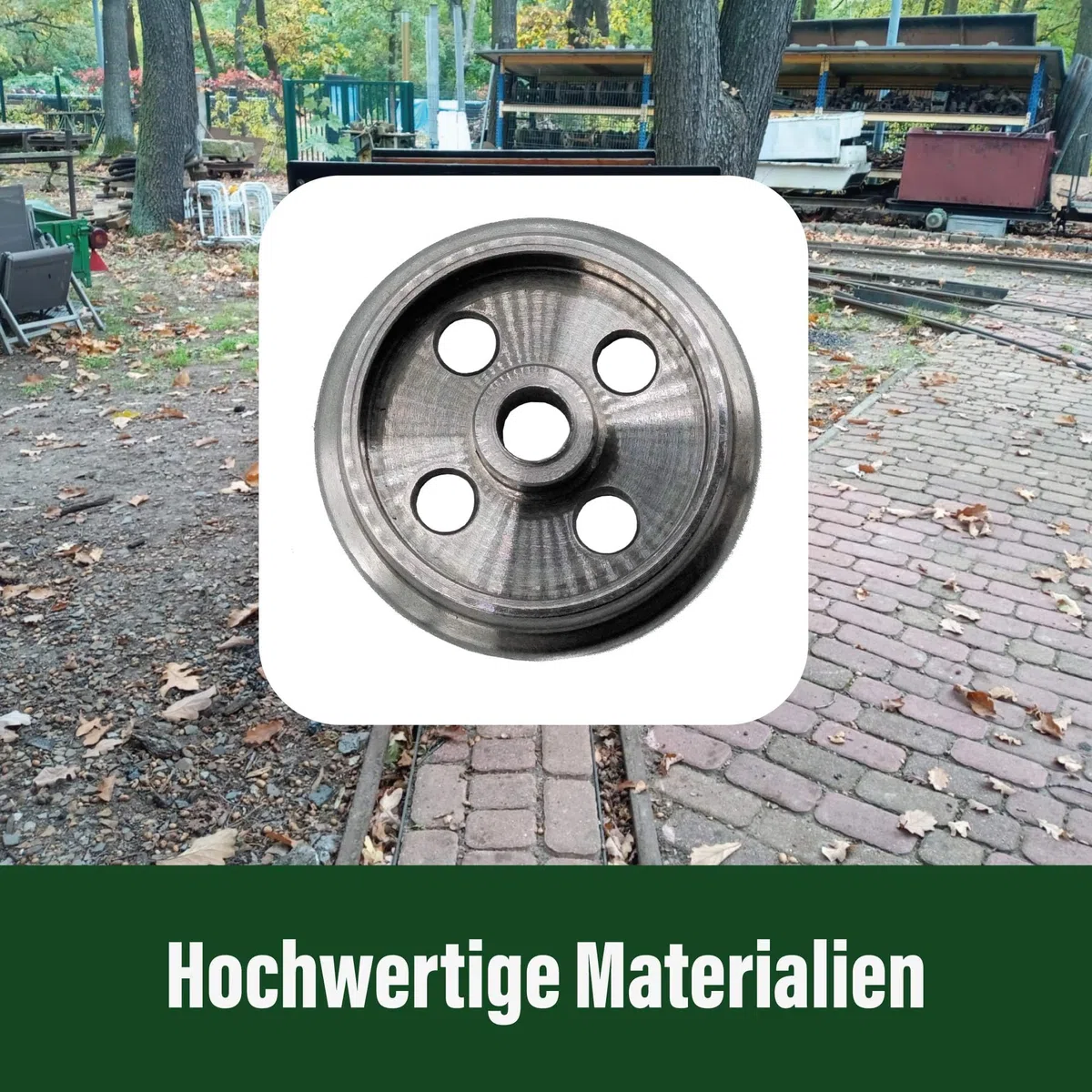 Kipplore mit Bremserbühne schwarz - Grubenhunt Feldbahnwagen - Selbstbauwagen/Bausatzwagen - Gartenbahn Spur G