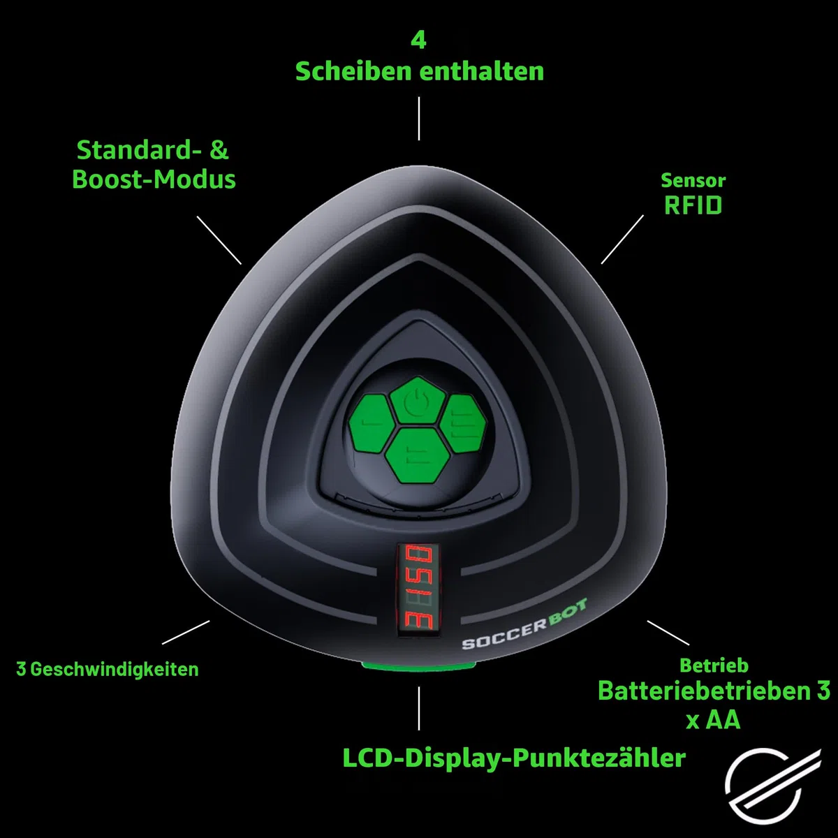 Soccer Bot Smart Ball, Trainingsroboter für den Innenbereich, Solo oder Multiplayer, für Kinder ab 6 Jahren, MR100