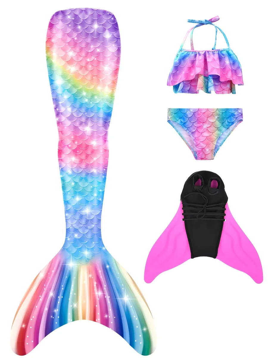 Meerjungfrauenflosse Mädchen Neuer Mermaid Tail