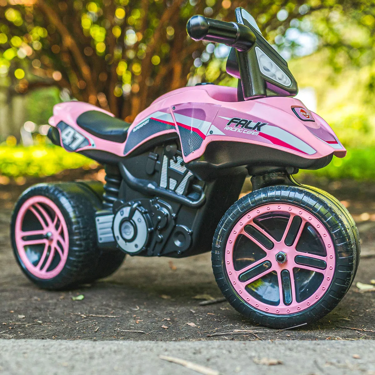 Falk Rennrad Racing Team Rosa – ab 2 Jahren extra große Räder – entwickelt Gleichgewicht und Motorik – 538