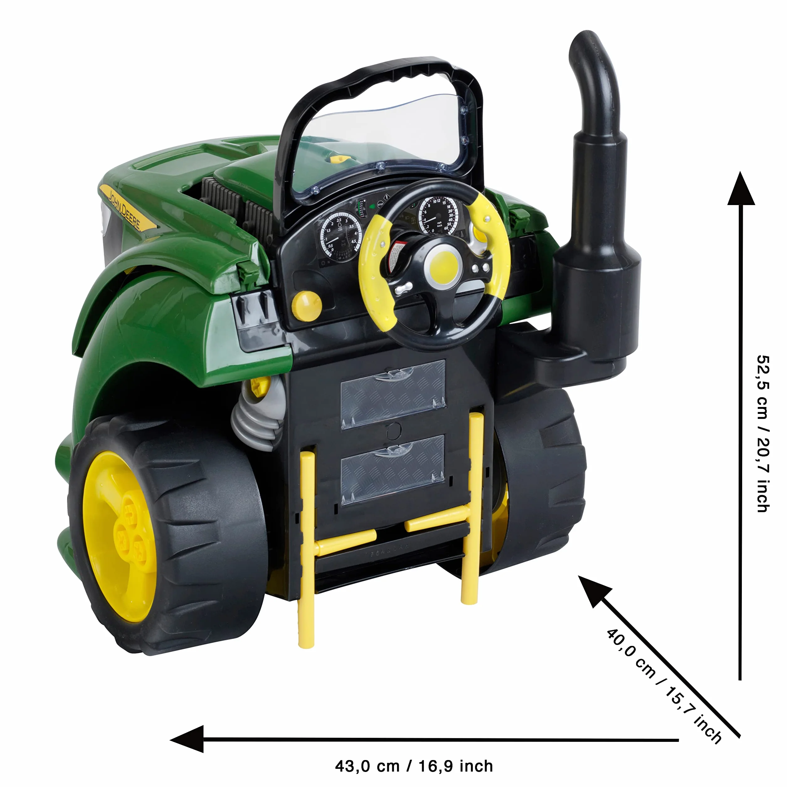 Theo Klein 3916 John Deere Tractor Engine | 56-teilige Traktormotor-Nachbildung mit vielen Funktionen zum Schrauben und Tüfteln | Maße: 43 cm x 40 cm x 52,5 cm | Spielzeug für Kinder ab 3 Jahren