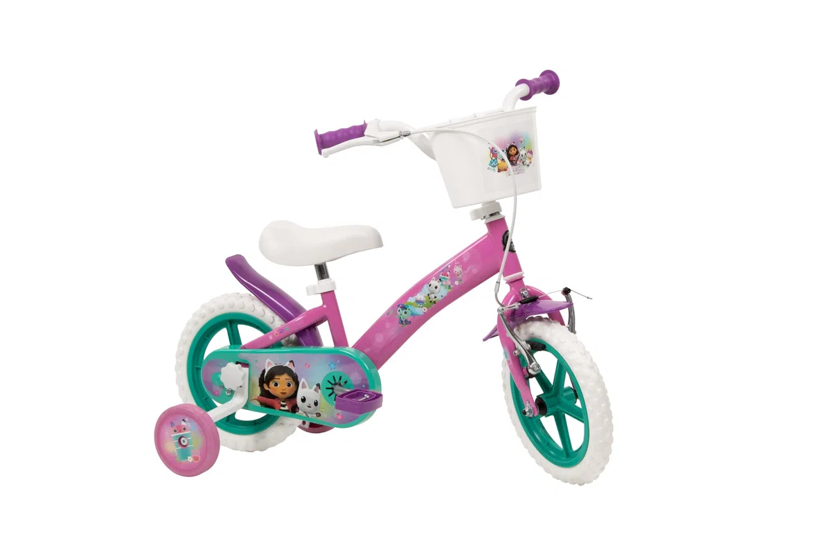 Toimsa Gabbys Dollhouse Kinderfahrrad, 30,5 cm (12 Zoll), für Kinder ab 3-5 Jahren, Pink