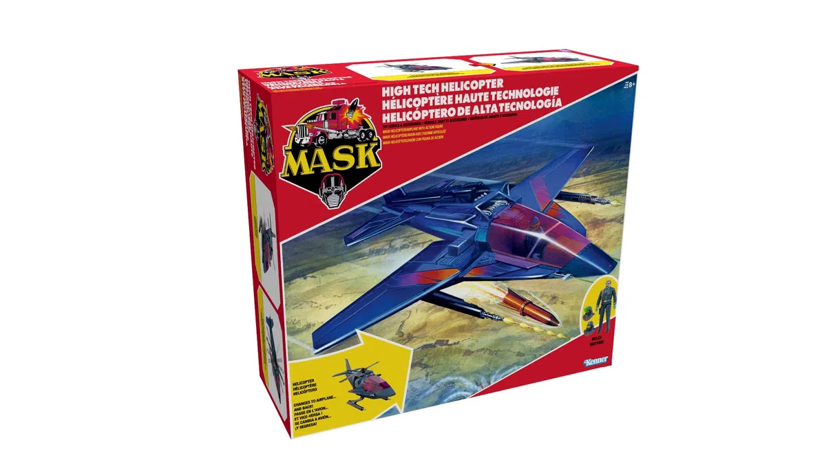 Mask High Tech Hubschrauber 35,6 cm Fahrzeug mit 1/24 Figur Spielzeug-Set