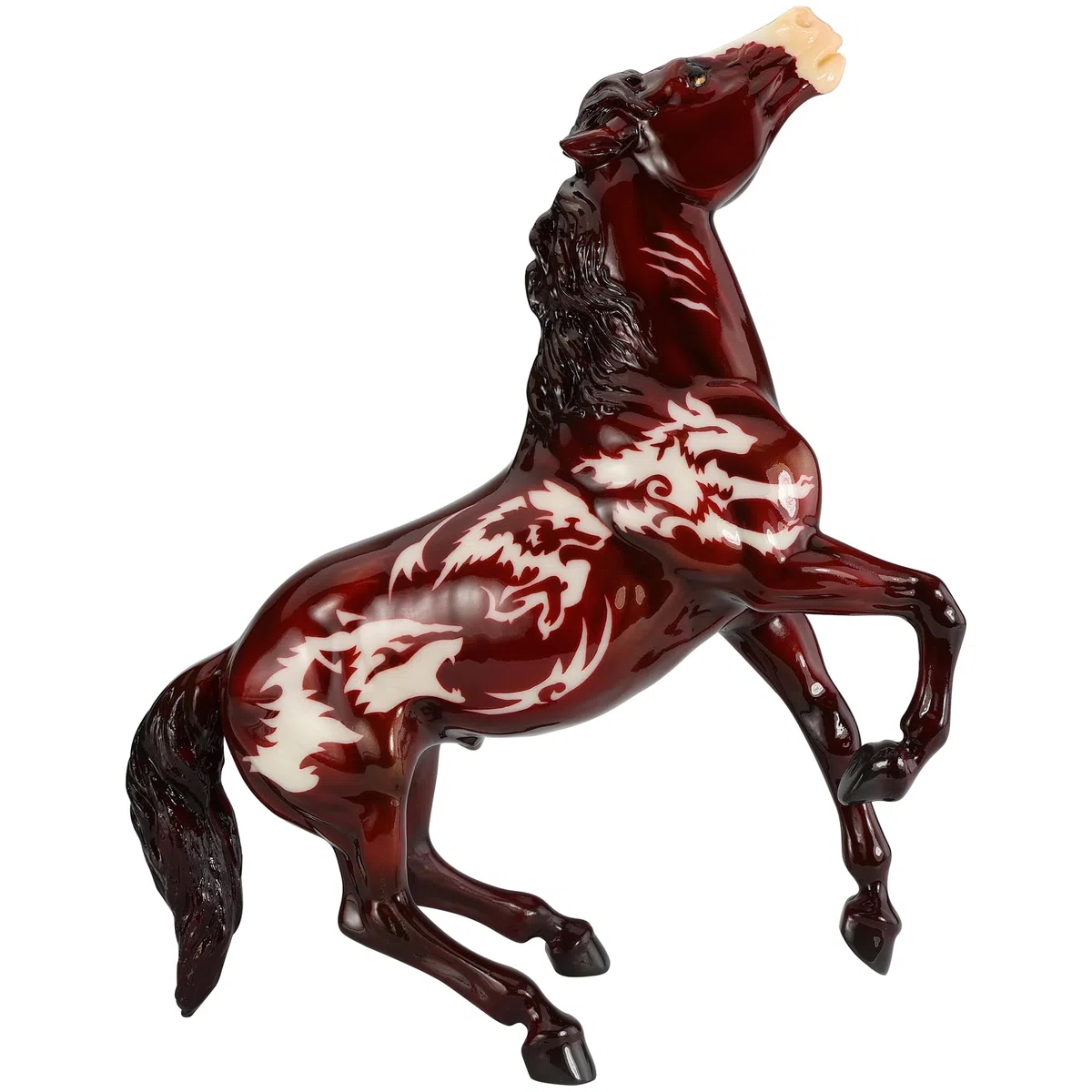 Breyer Traditionelle Serie | Beowulf | 2024 Halloween Pferd | leuchtet im Dunkeln | Pferdefigur | Modell #B-TR-10118