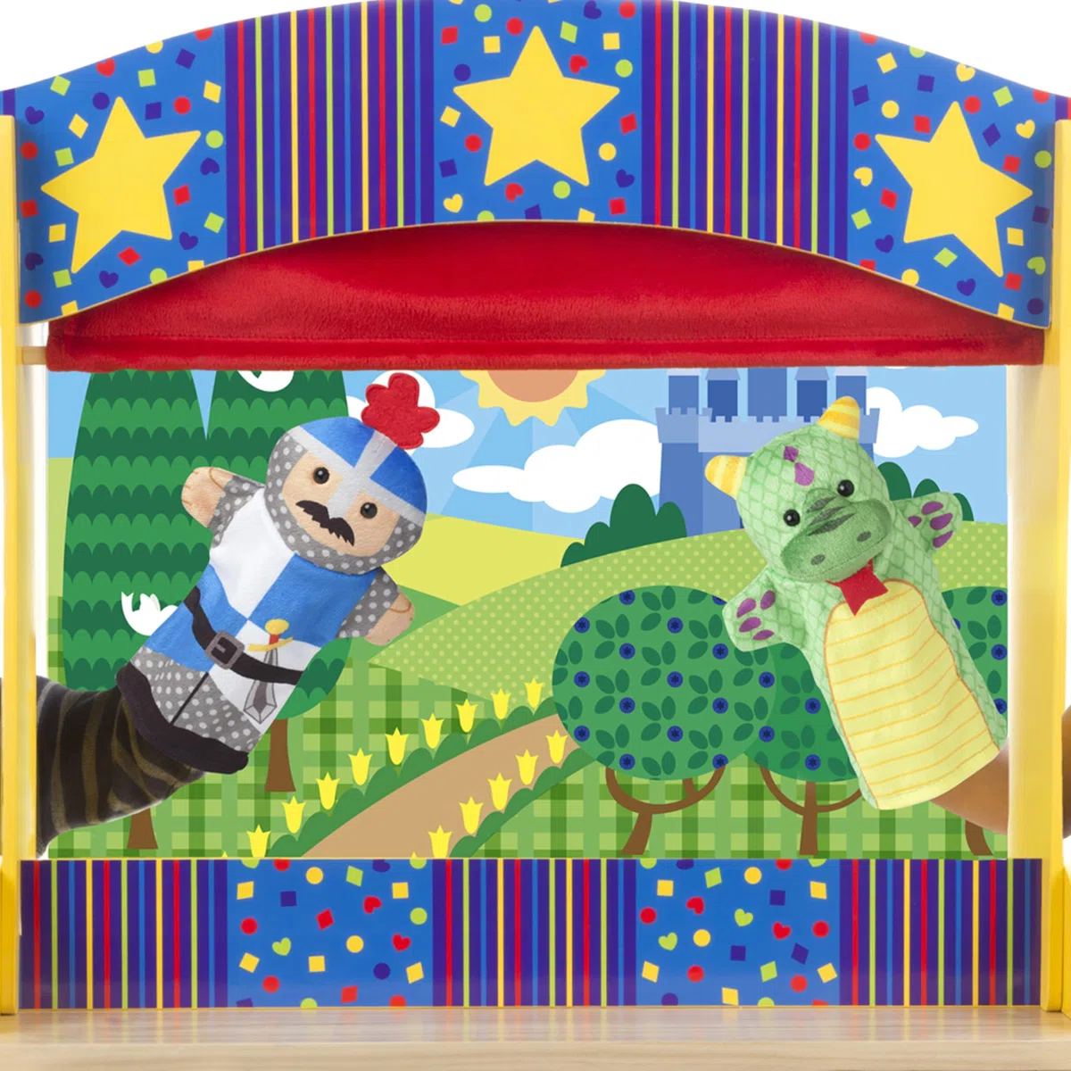 Melissa & Doug 12536 Tisch Puppentheater aus Holz