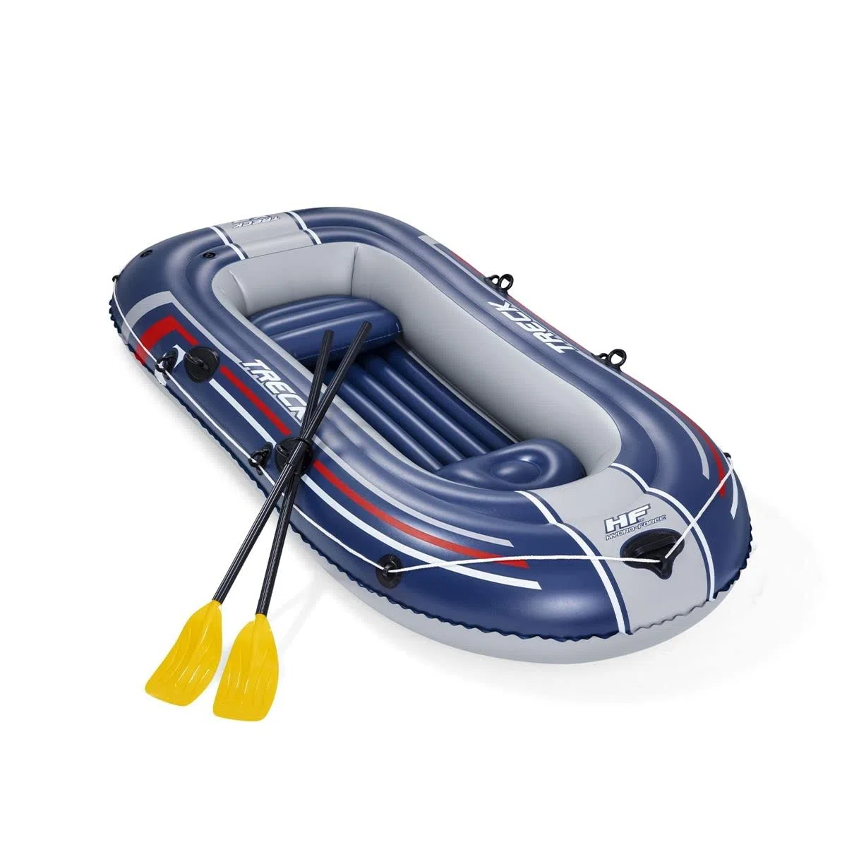 Bestway Hydro-Force Raft Set Boot 255x127 cm mit Blasebalg und 2 Rudern