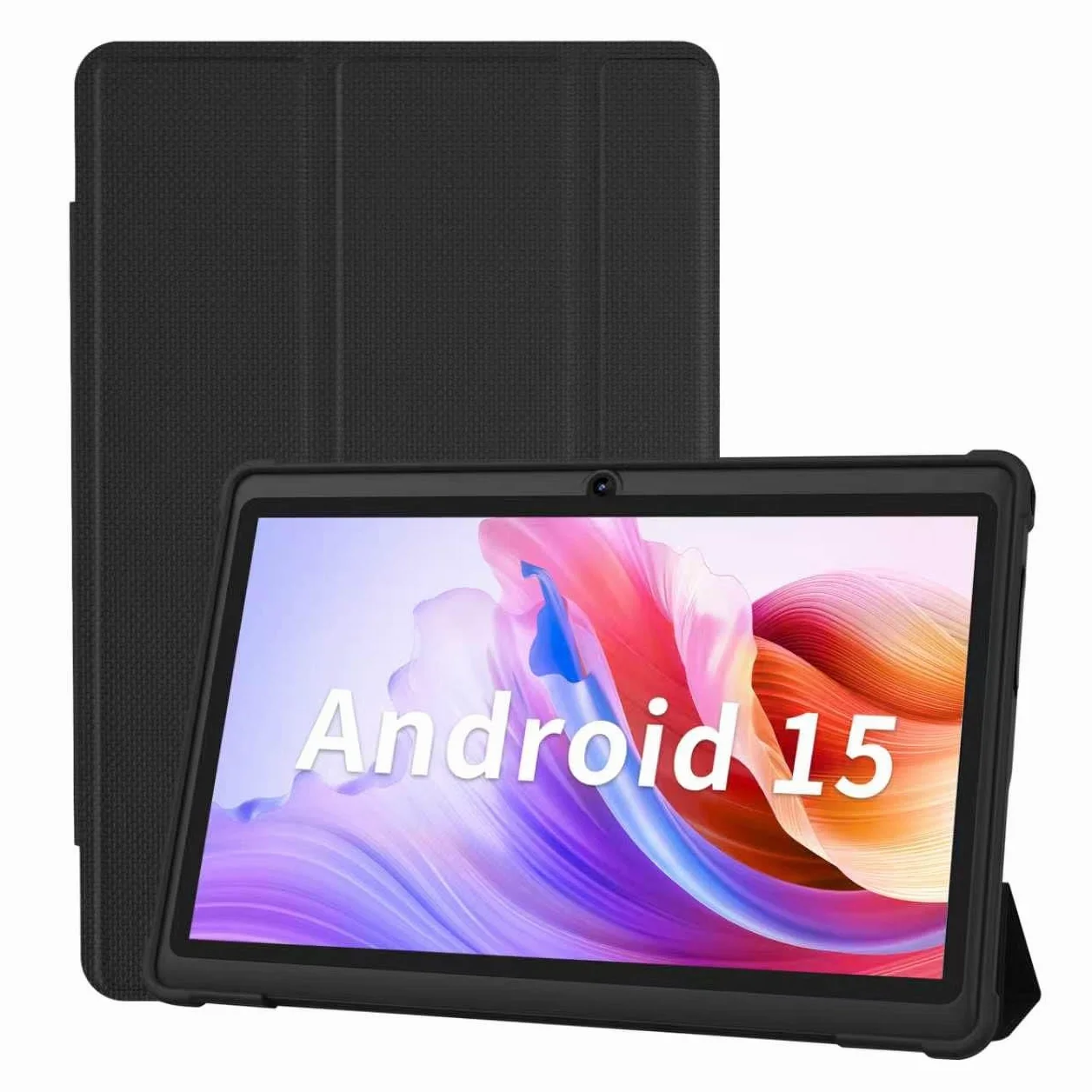 PRITOM 7 inch Tablets Android 15,8GB RAM, 32 GB, (Expandable 1TB),3500 Mah, Tablet PC, Bluetooth,Dual Camera,WiFi, Portable Tablet PC with Pink Case