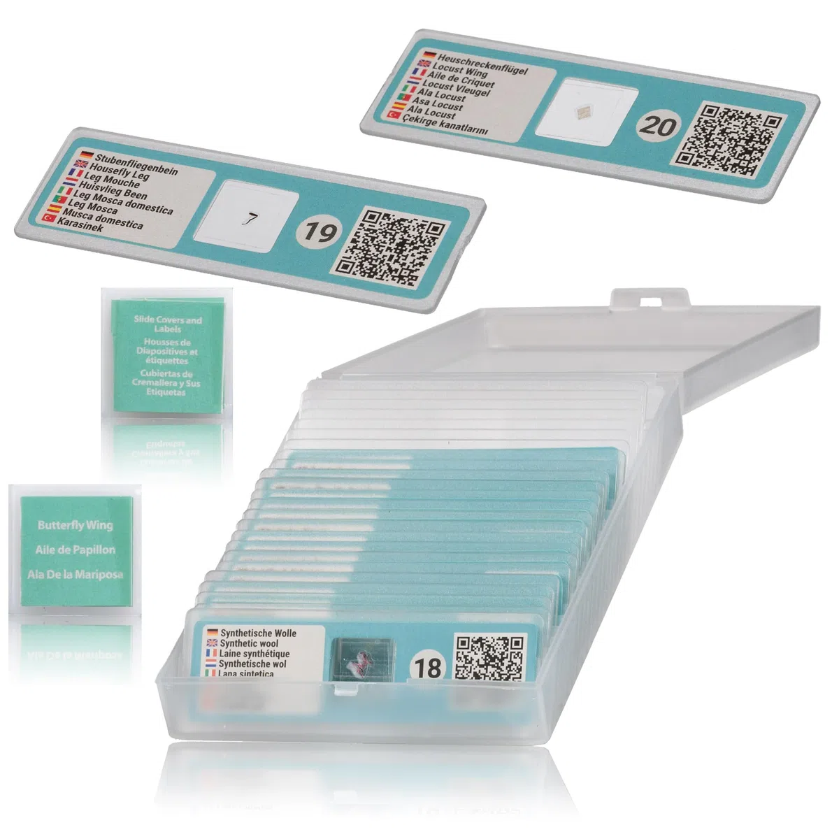 Bresser Mikroskop 40-640x mit umfangreichem Experimentier-Set und Smart-Slides mit QR-Codes