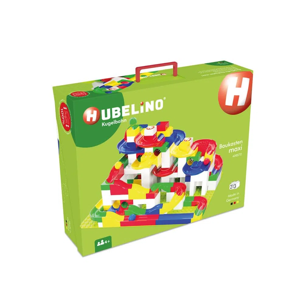 Hubelino 420572 Baukasten Maxi (213-teilig) Kugelbahn, kompatibel