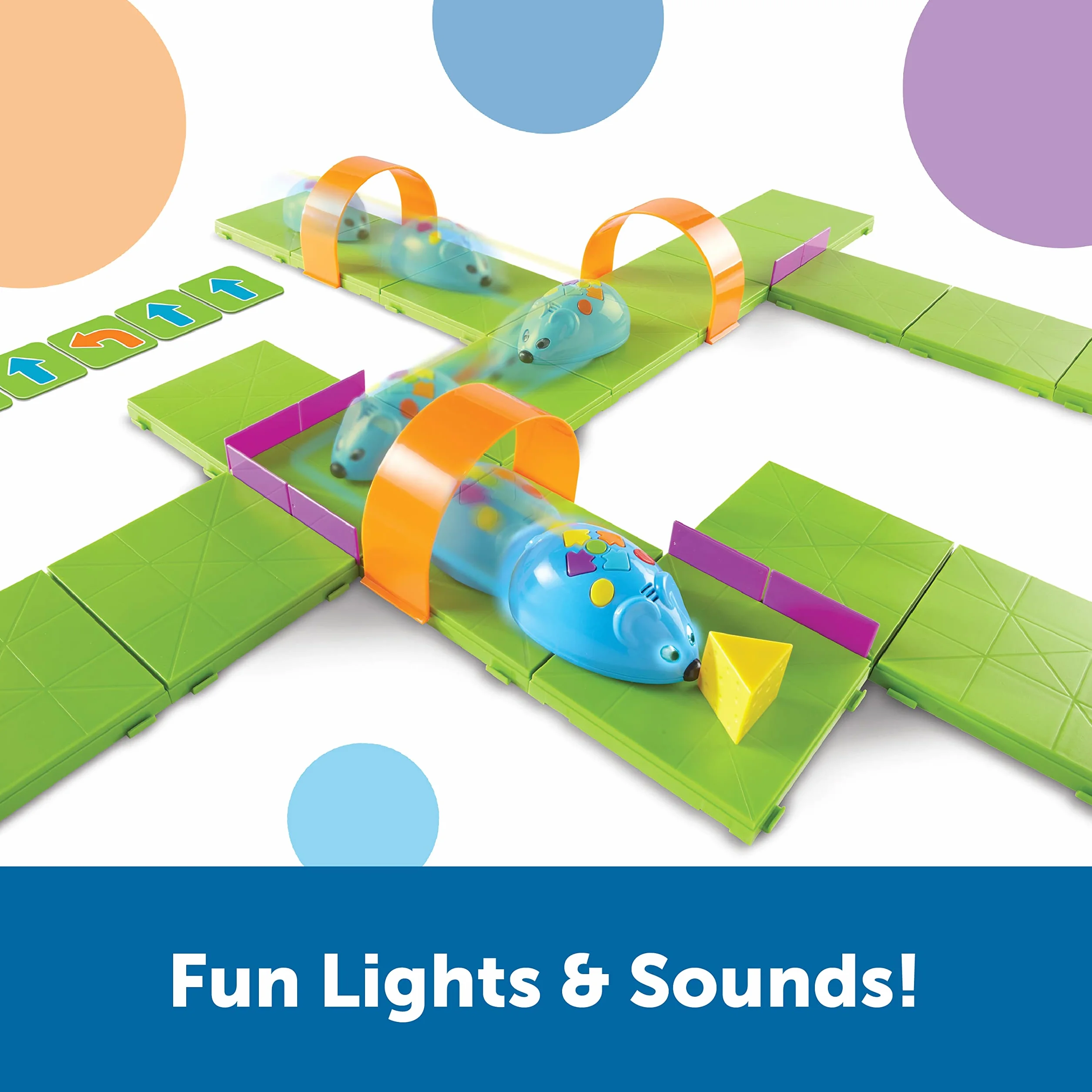 Learning Resources Code & Go Robotermaus Activity Set, Alter 4–8, Robotermaus programmieren, stärkt logisches Denken und Mint-Kompetenz