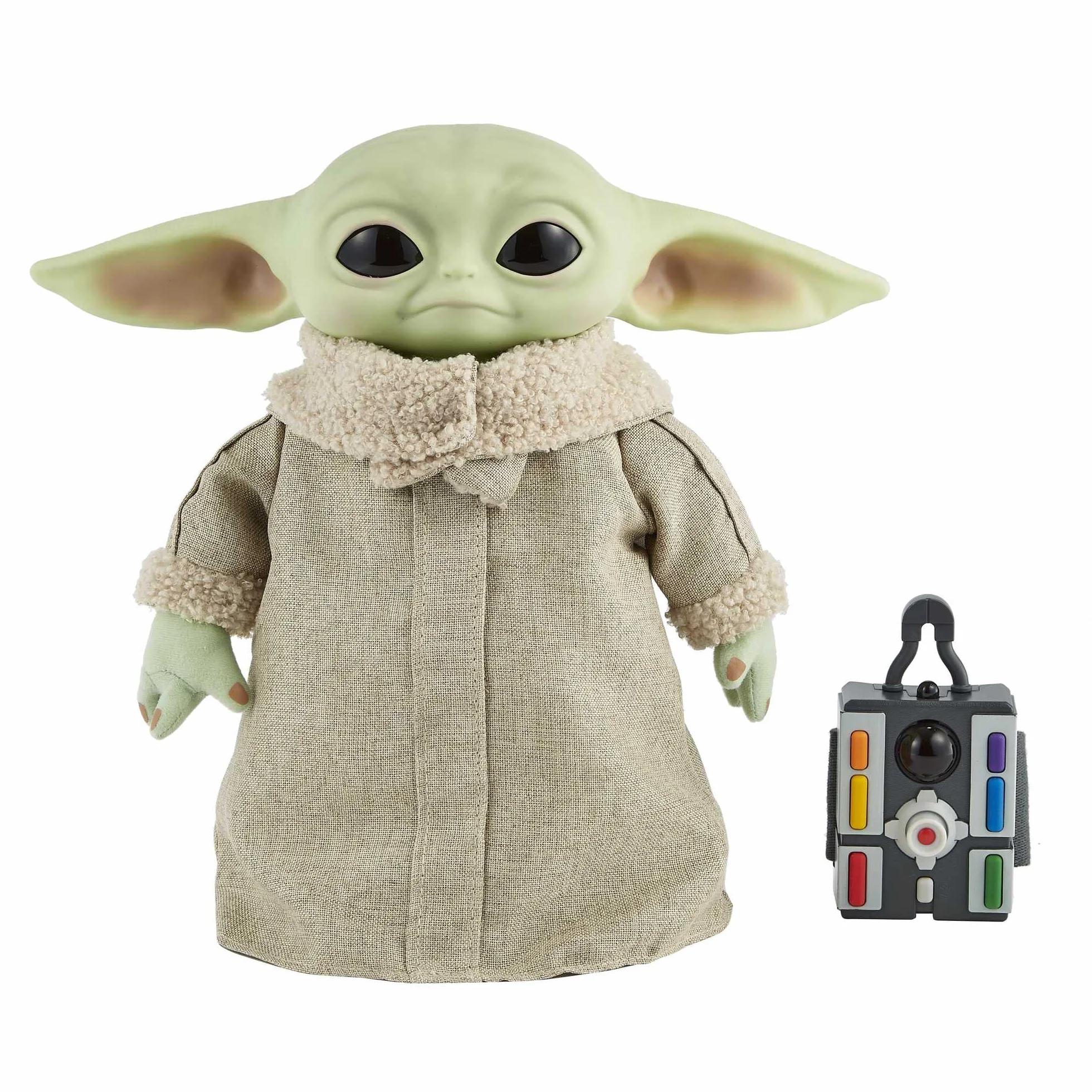Mattel Disney Star Wars Spielzeug, The Child Plüschfigur, aus 'The Mandalorian', interagierend, mit Geräusch und Bewegungsfunktion, 28cm, Star Wars Geschenke, Spielzeug ab 3 Jahre, GWD87