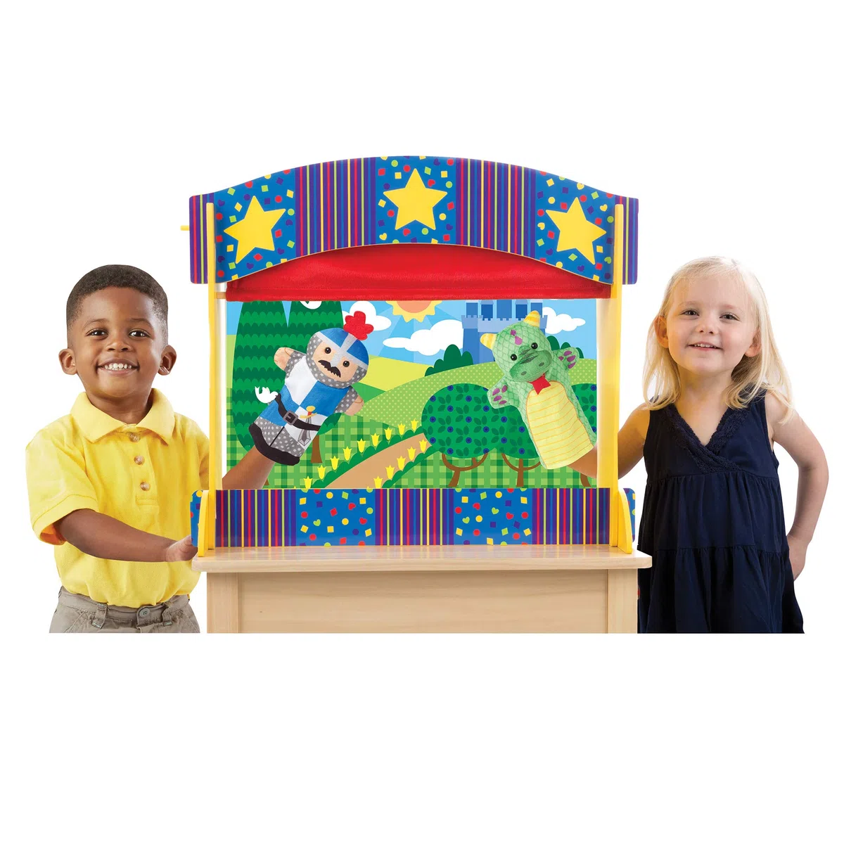 Melissa & Doug 12536 Tisch Puppentheater aus Holz