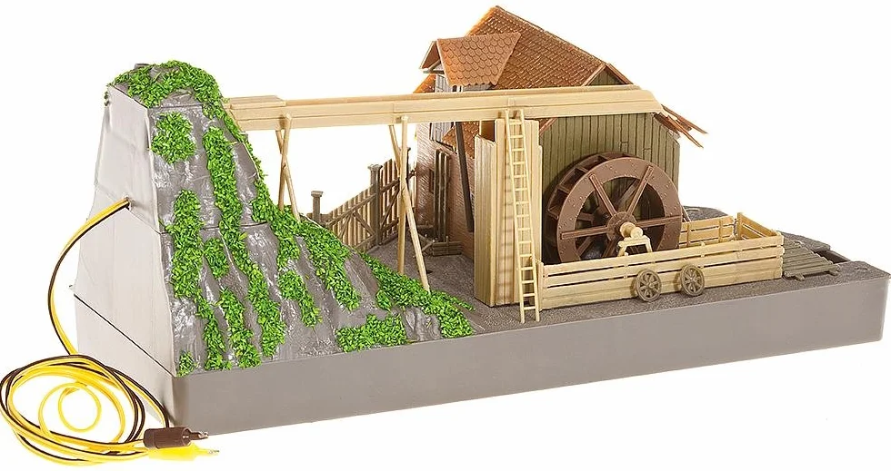 FALLER 130225 - Wassermühle mit Elektropumpe, Grau