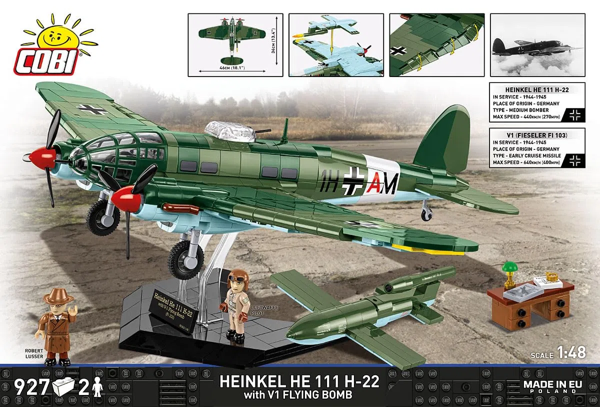 HEINKEL He 111 H-22 with V1 (Fieseler Fi 103) Scale 1:48