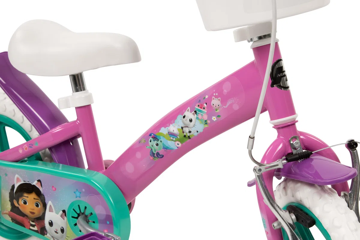 Toimsa Gabbys Dollhouse Kinderfahrrad, 30,5 cm (12 Zoll), für Kinder ab 3-5 Jahren, Pink