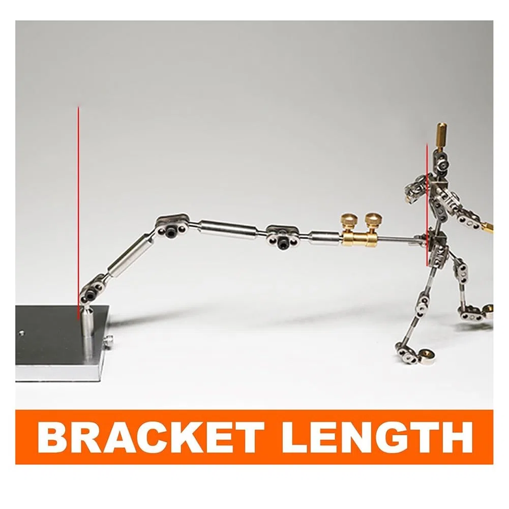 Breeshy Stop-Motion-Animations-Rig-Arm-Kit mit Verschiedenen Anschlüssen für Nahtlose Charaktere