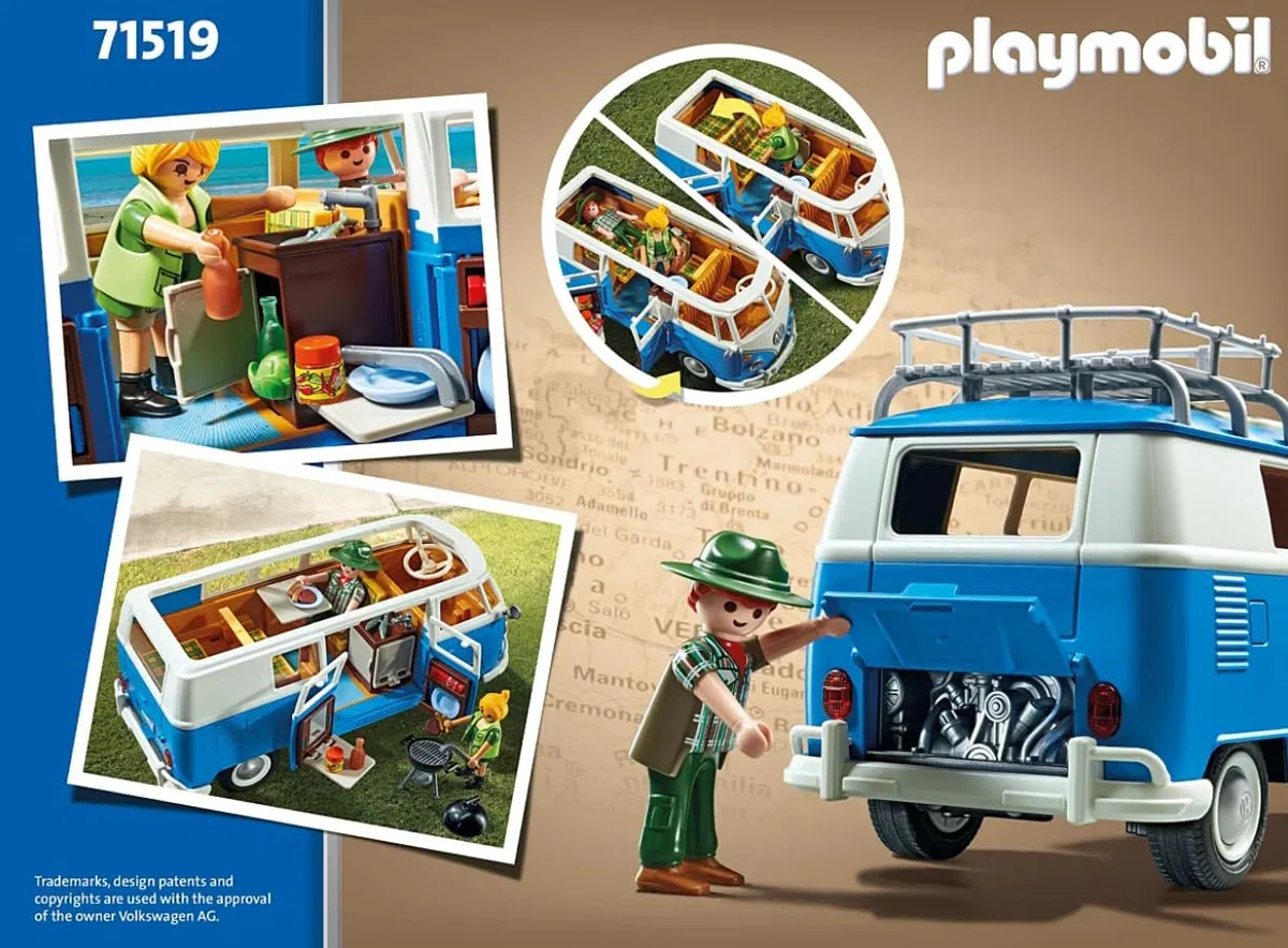 PLAYMOBIL Volkswagen 71409 T1 Camping Bus Edeka Edition 2, Für Kinder ab 5 Jahren
