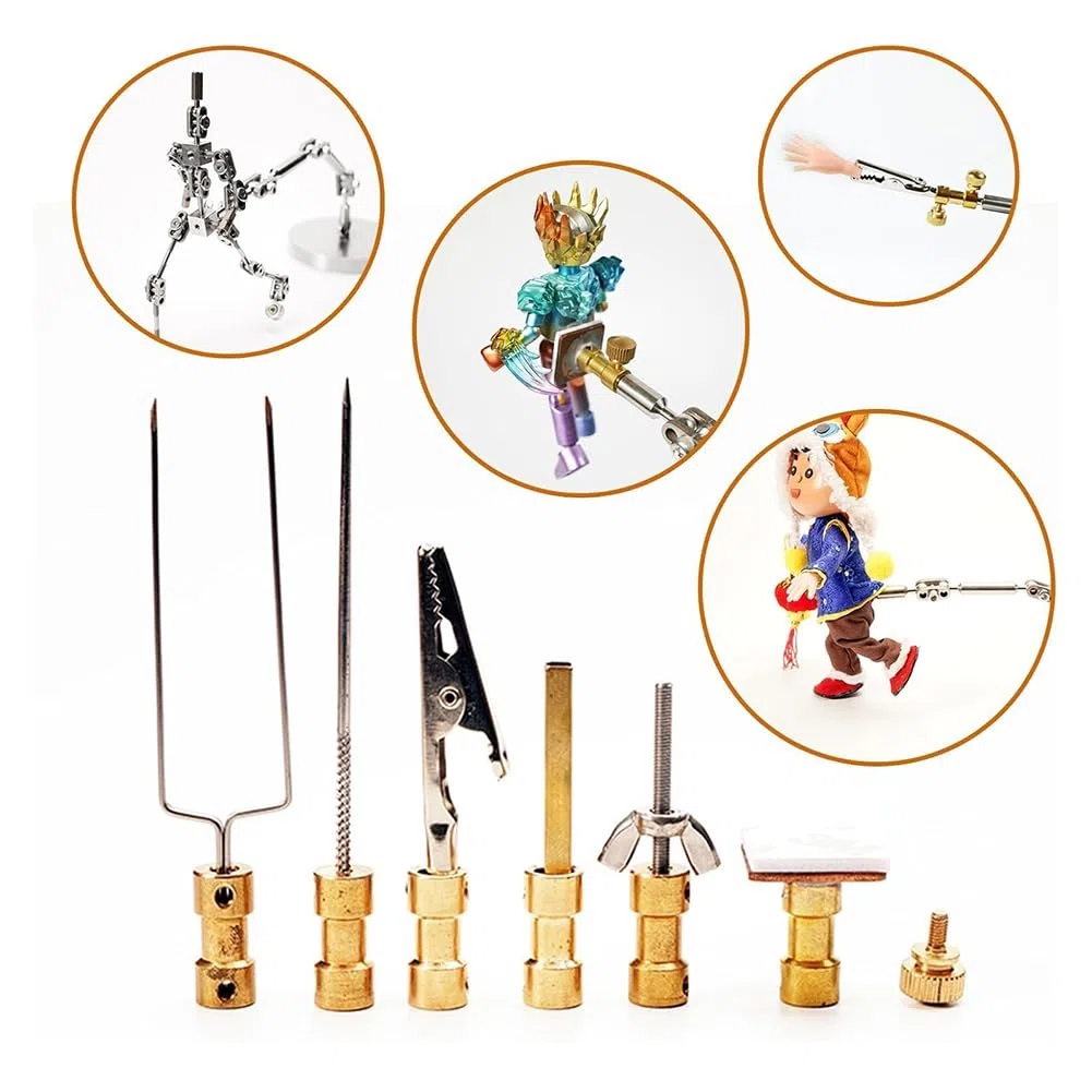 Breeshy Stop-Motion-Animations-Rig-Arm-Kit mit Verschiedenen Anschlüssen für Nahtlose Charaktere