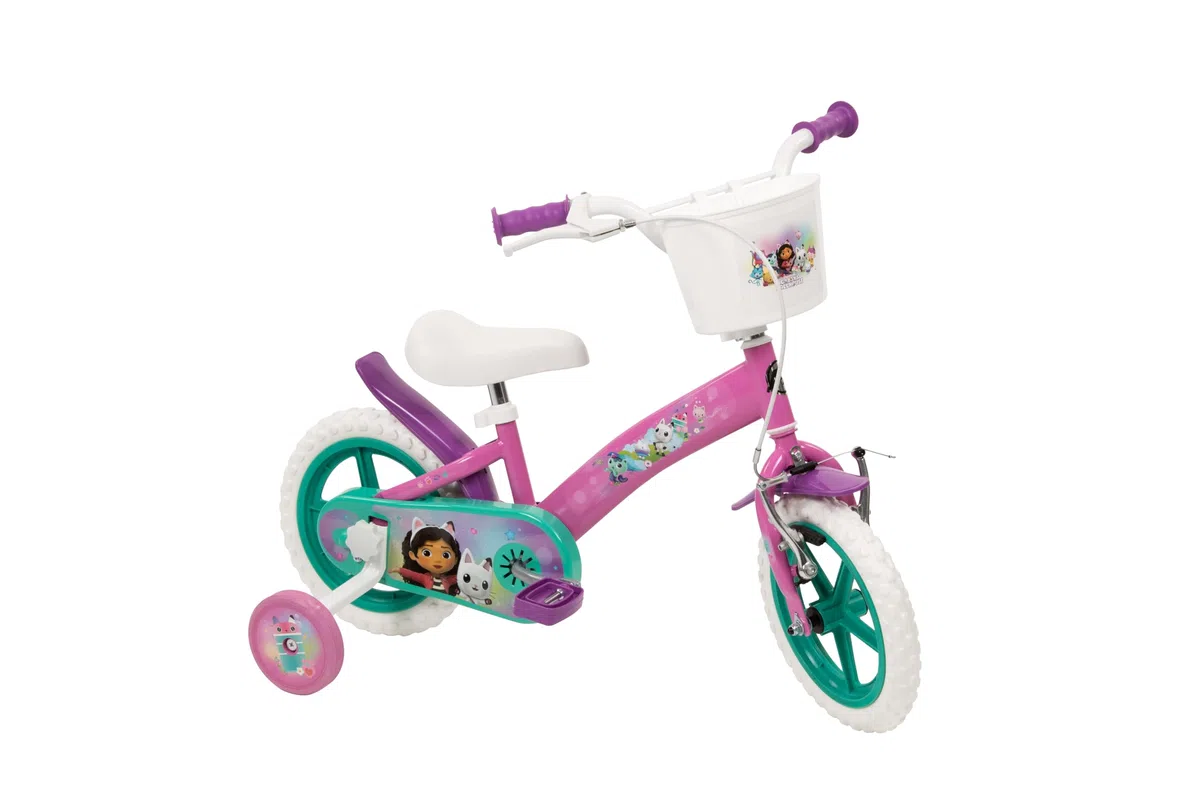 Toimsa Gabbys Dollhouse Kinderfahrrad, 30,5 cm (12 Zoll), für Kinder ab 3-5 Jahren, Pink