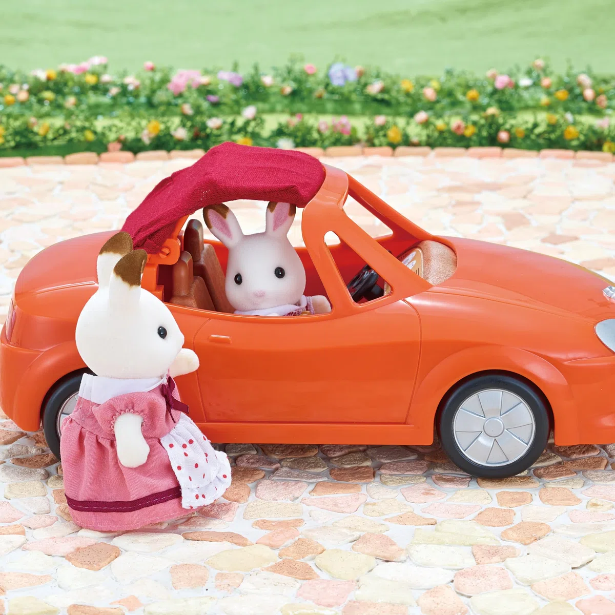 Sylvanian Families 5227 Cabrio - Puppenhaus Auto Spielset, Mehrfarbig
