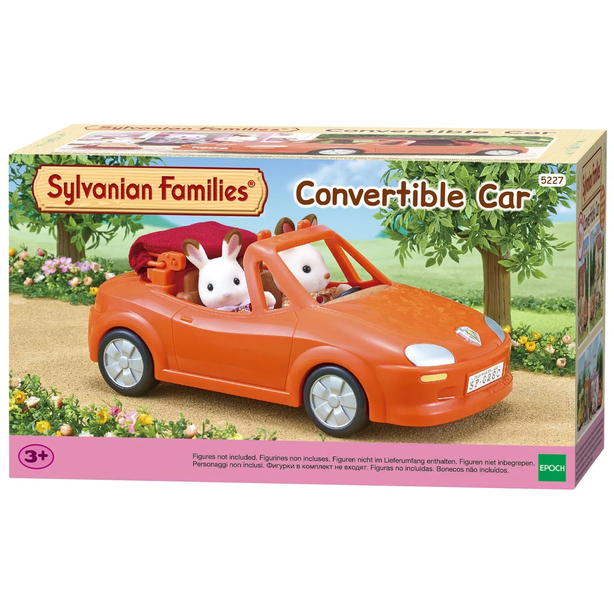 Sylvanian Families 5227 Cabrio - Puppenhaus Auto Spielset, Mehrfarbig