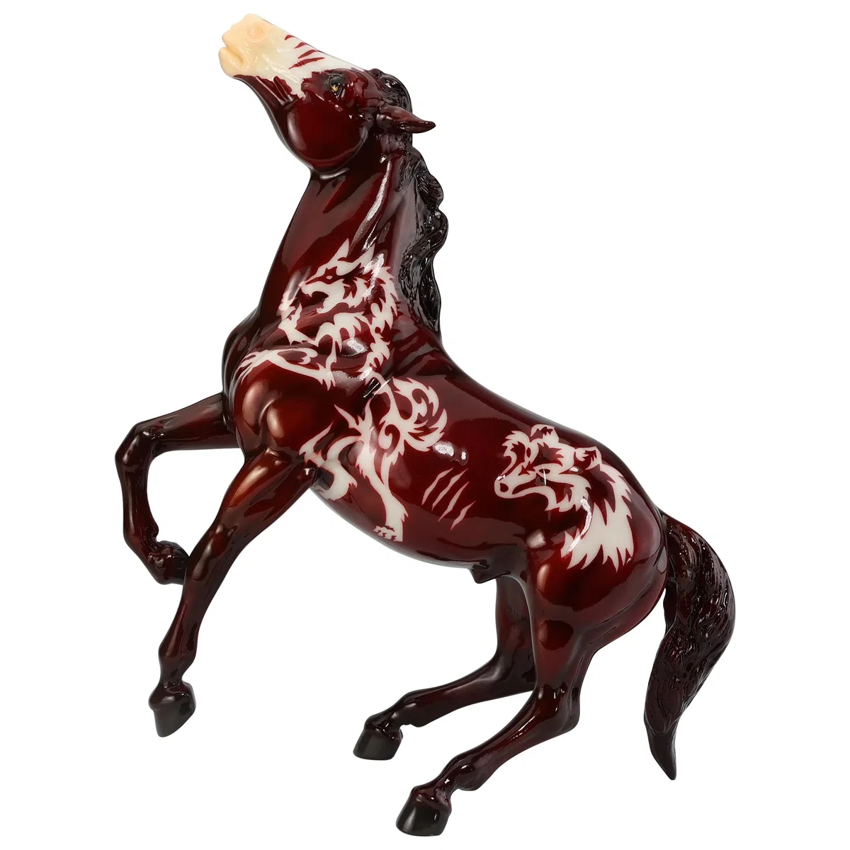 Breyer Traditionelle Serie | Beowulf | 2024 Halloween Pferd | leuchtet im Dunkeln | Pferdefigur | Modell #B-TR-10118