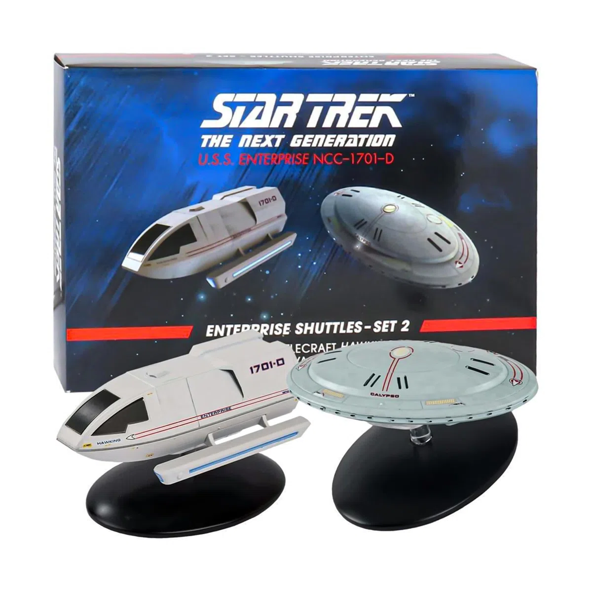 Eaglemoss Sguttel Model Set 2 Type 6 Shuttle, Captains Yacht Calypso