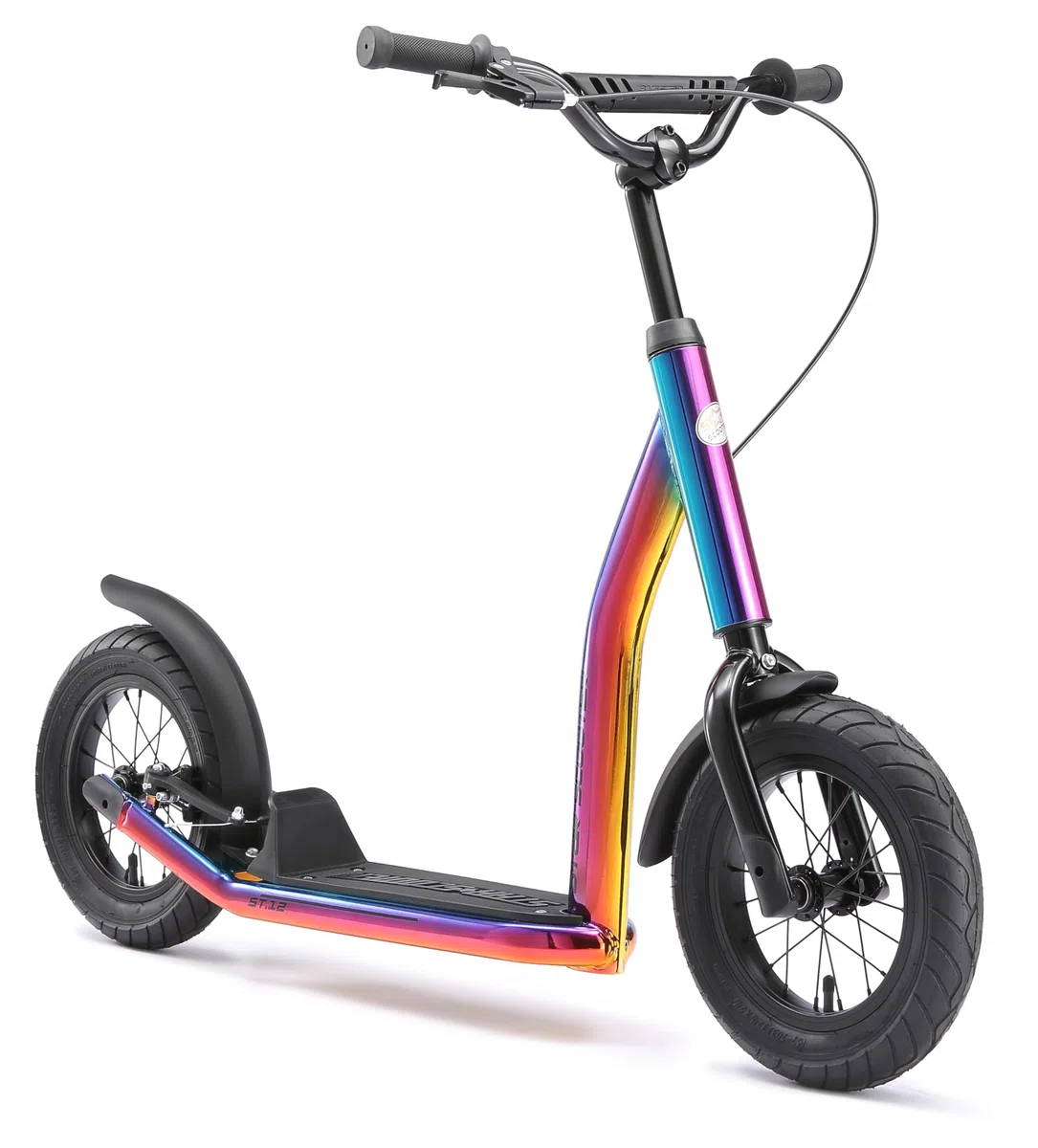 STAR SCOOTER Kinder Tret Roller ab 7 Jahre | City Kick Scooter Luftreifen Höhenverstellbar 12 Zoll New Gen
