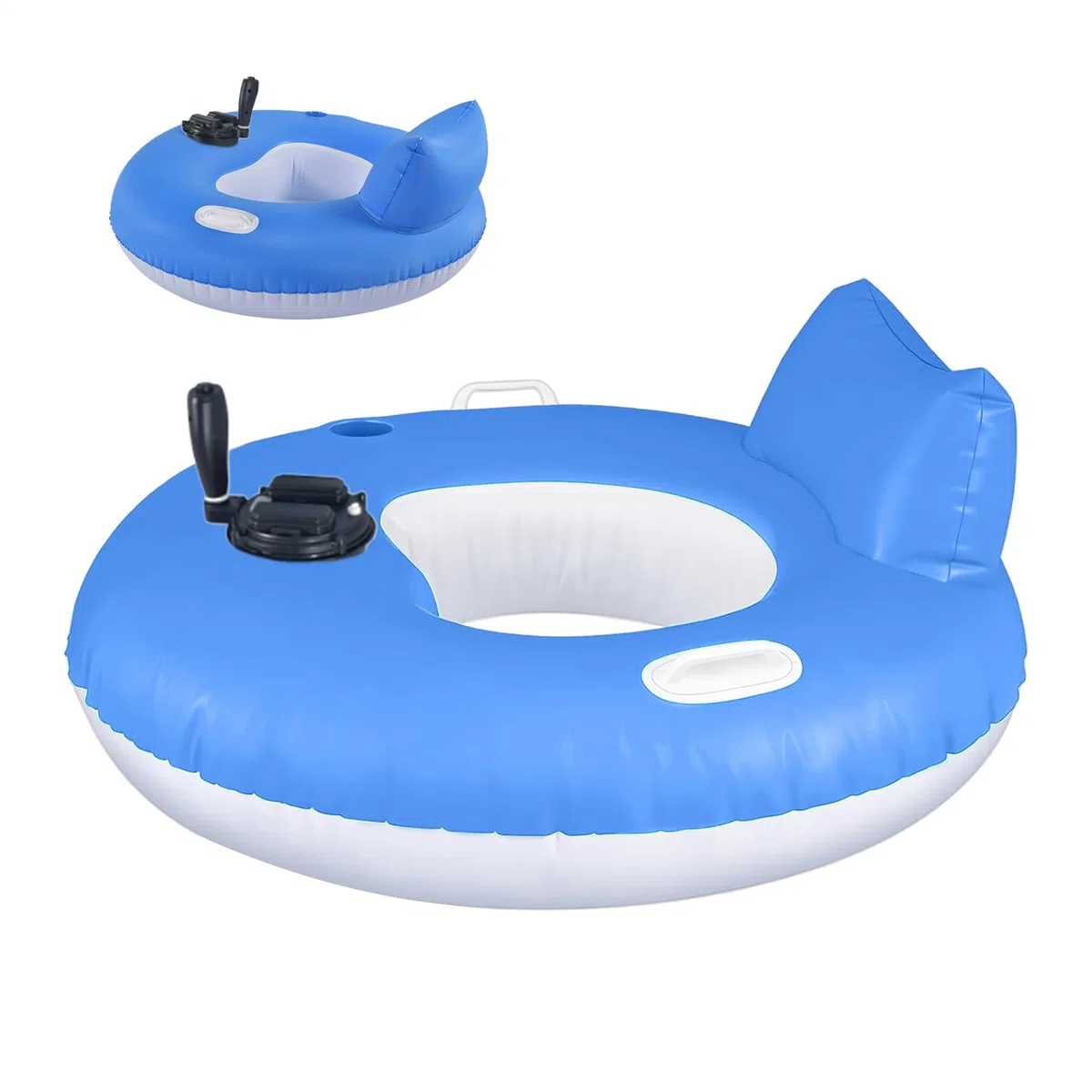 Schwimmring für Pool, elektrisch, aufblasbar, zum Entspannen im Wasser, tragbare Schwimmmatratze für den Sommer am See, Fluss und, zum Schwimmen und Bräunen