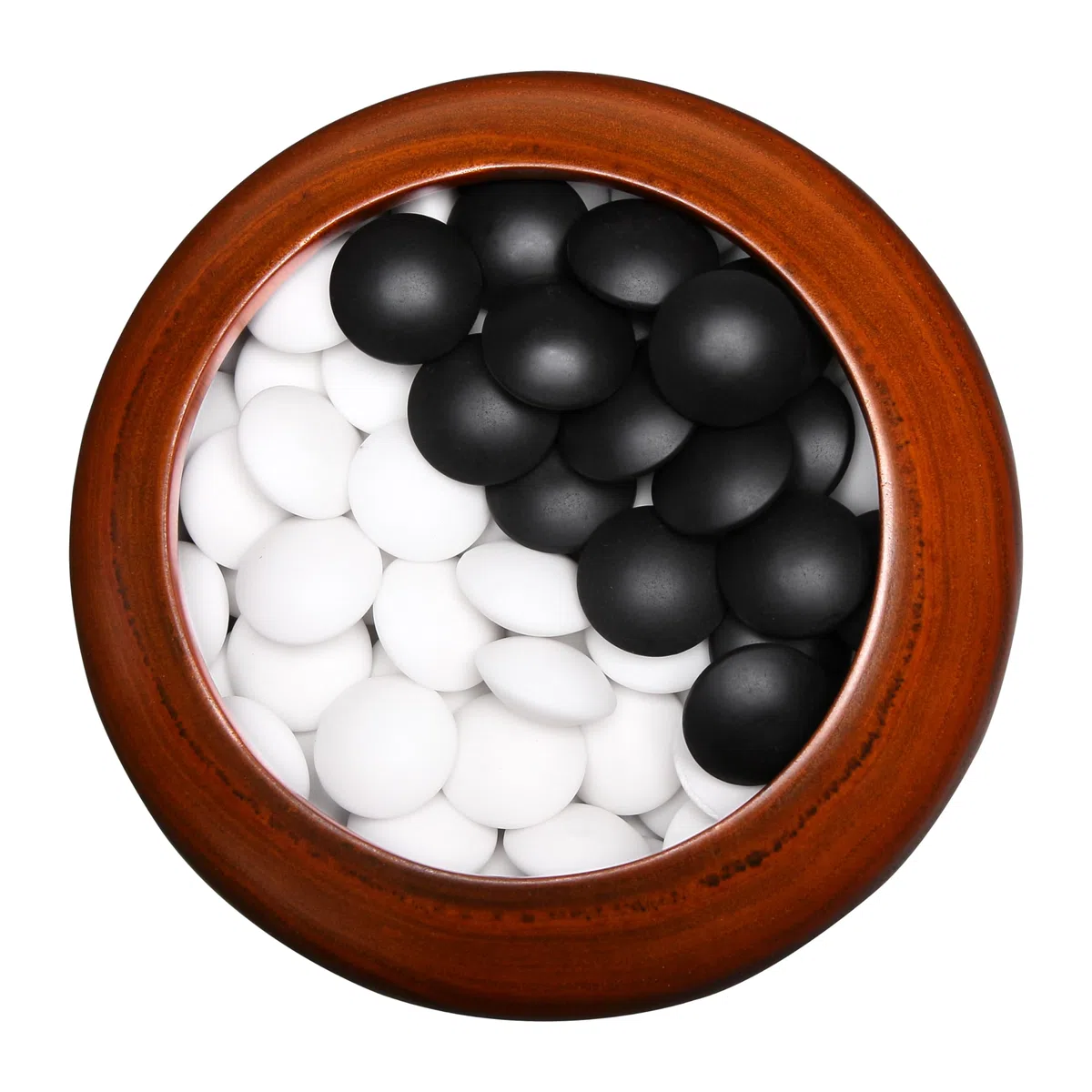 Doppelte konvexe Ceramaic Go Spiel 10mm Stärke Steine Set Spielsteine für Klassische Strategie Baduk/Weiqi/Gobang