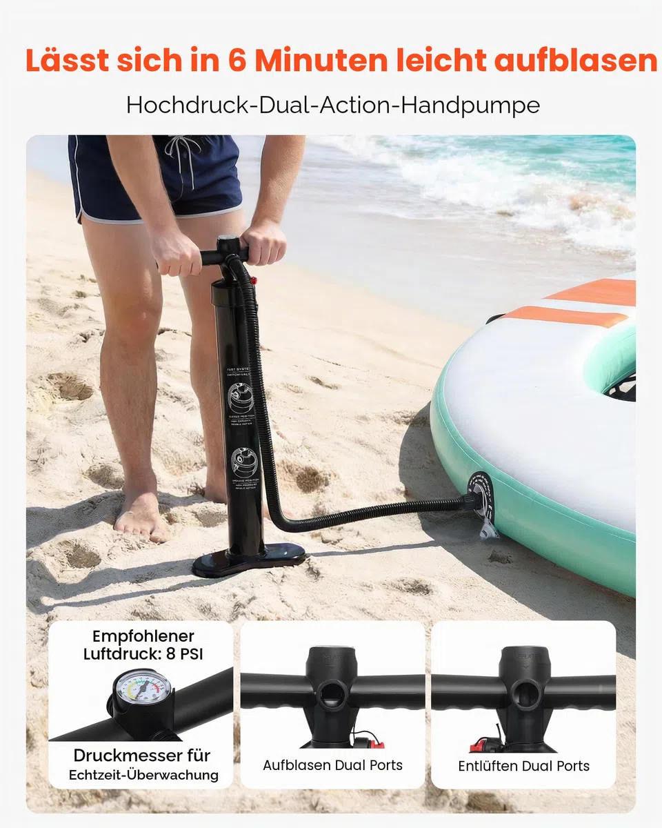 VEVOR Aufblasbares Schwimmdock