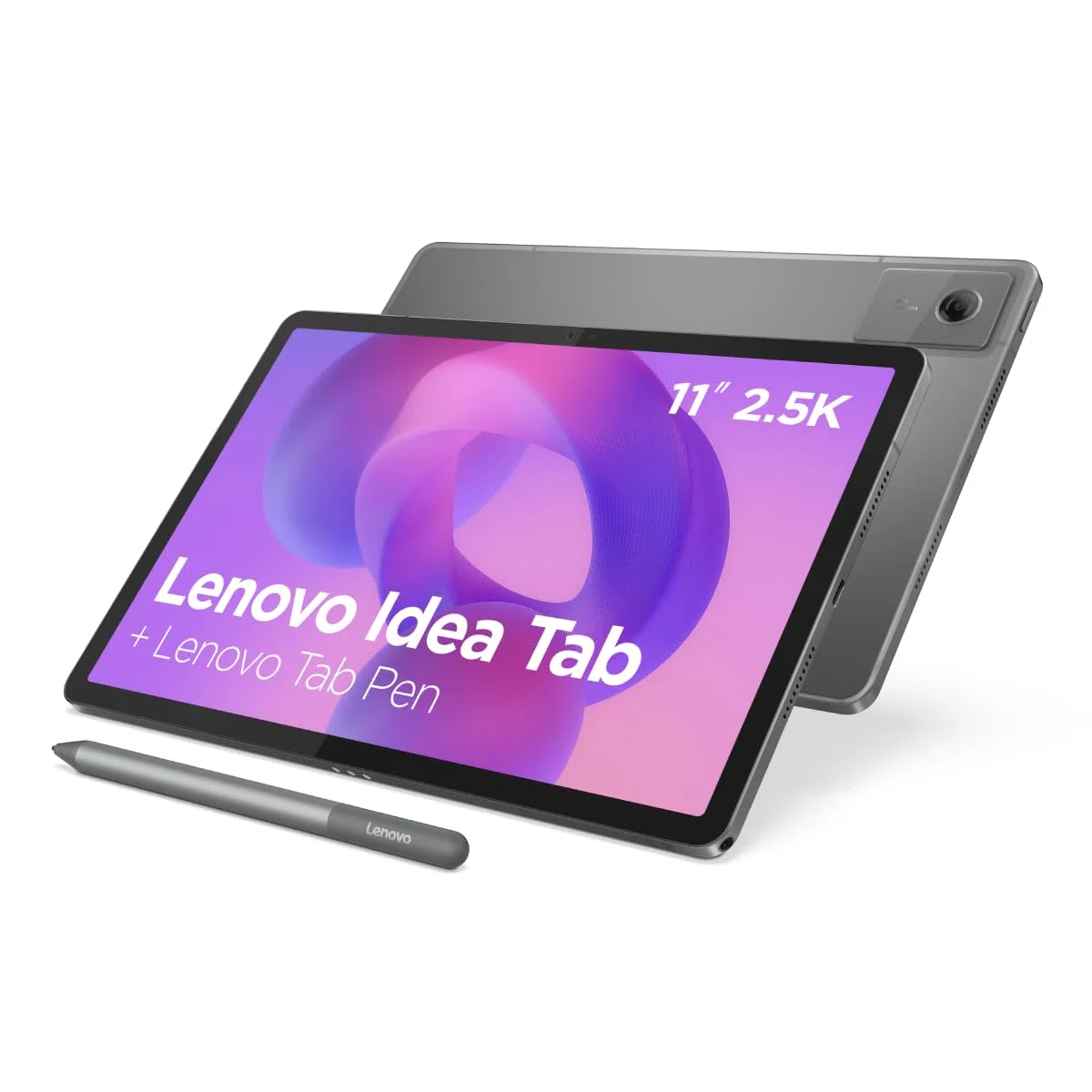Lenovo Idea Tab Tablet 27,5 cm (11 Zoll), 2,5 K (MediaTek Dimensity 6300, 8 GB RAM, 128 GB UFS, 90 Hz, 4 Lautsprecher, Wi-Fi 5, Bluetooth 5.2, Android 15), Mondgrau, inklusive Tab Pen