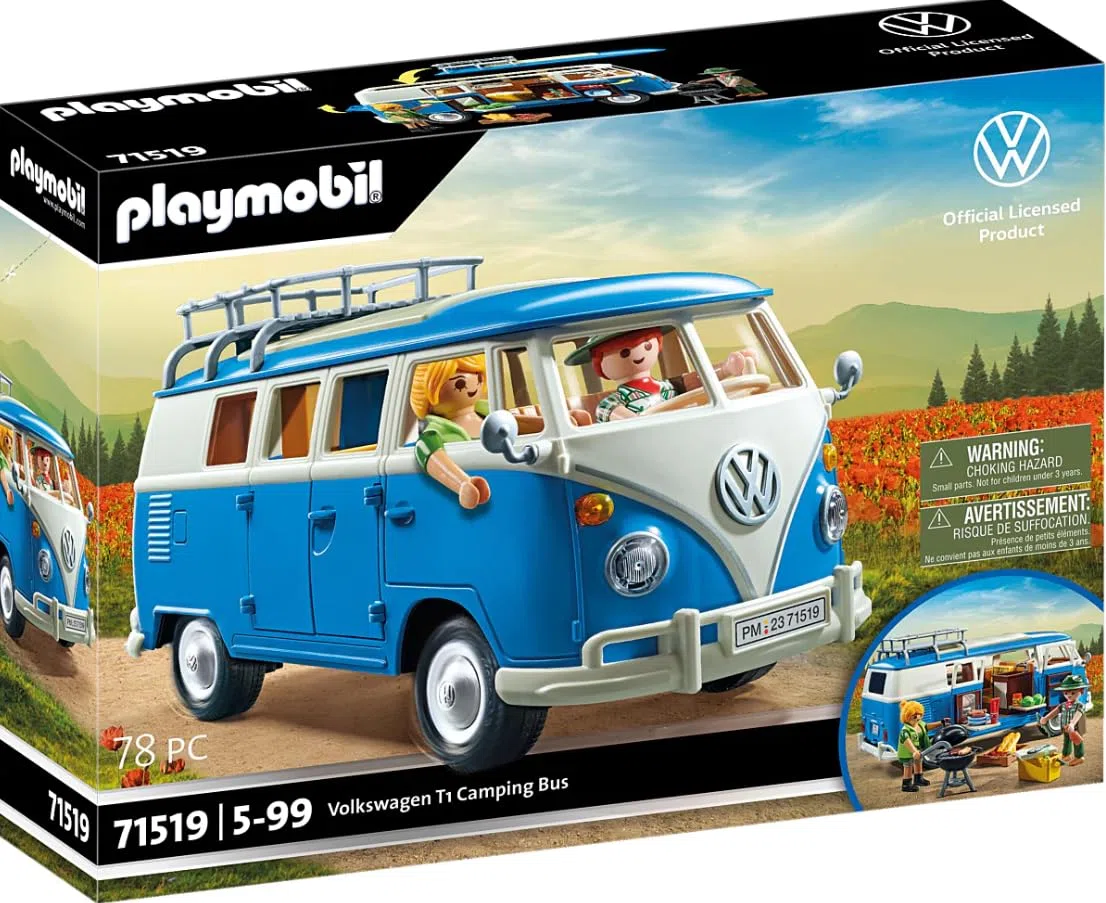 PLAYMOBIL Volkswagen 71409 T1 Camping Bus Edeka Edition 2, Für Kinder ab 5 Jahren